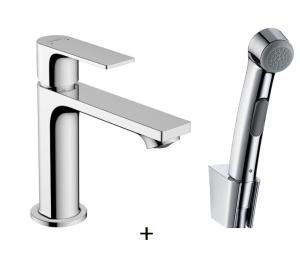 Washbasin faucet / hygienic douche