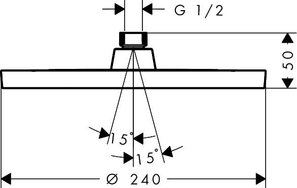 კედლის და ჭერის საშხაპე მოწყოობილობა